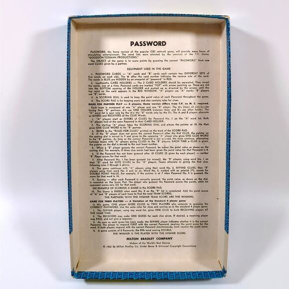 Vintage 1964 Milton Bradley Password Volume Four Board Game Complete Ages 10+ - Picture 3 of 4